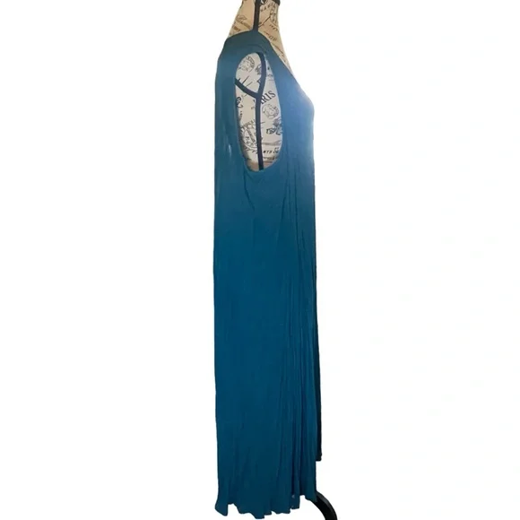 No Brand 2pc Maxi Green Tank Dress with Chiffon Multi Color Jacket Plus Size 3X - Picture 9 of 14